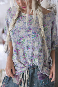 Magnolia Pearl Floral Blockprint T