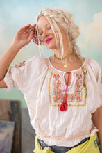 Load image into Gallery viewer, Magnolia Pearl Embroidered Chrissy Folk Blouse
