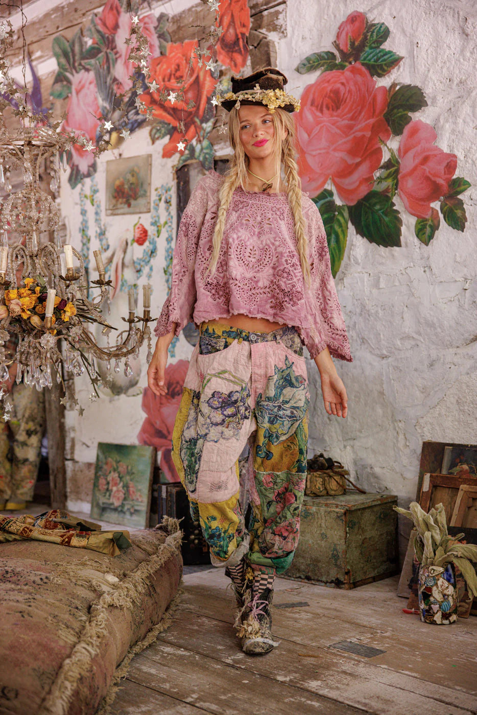 Magnolia Pearl Eyelet Adelise Blouse