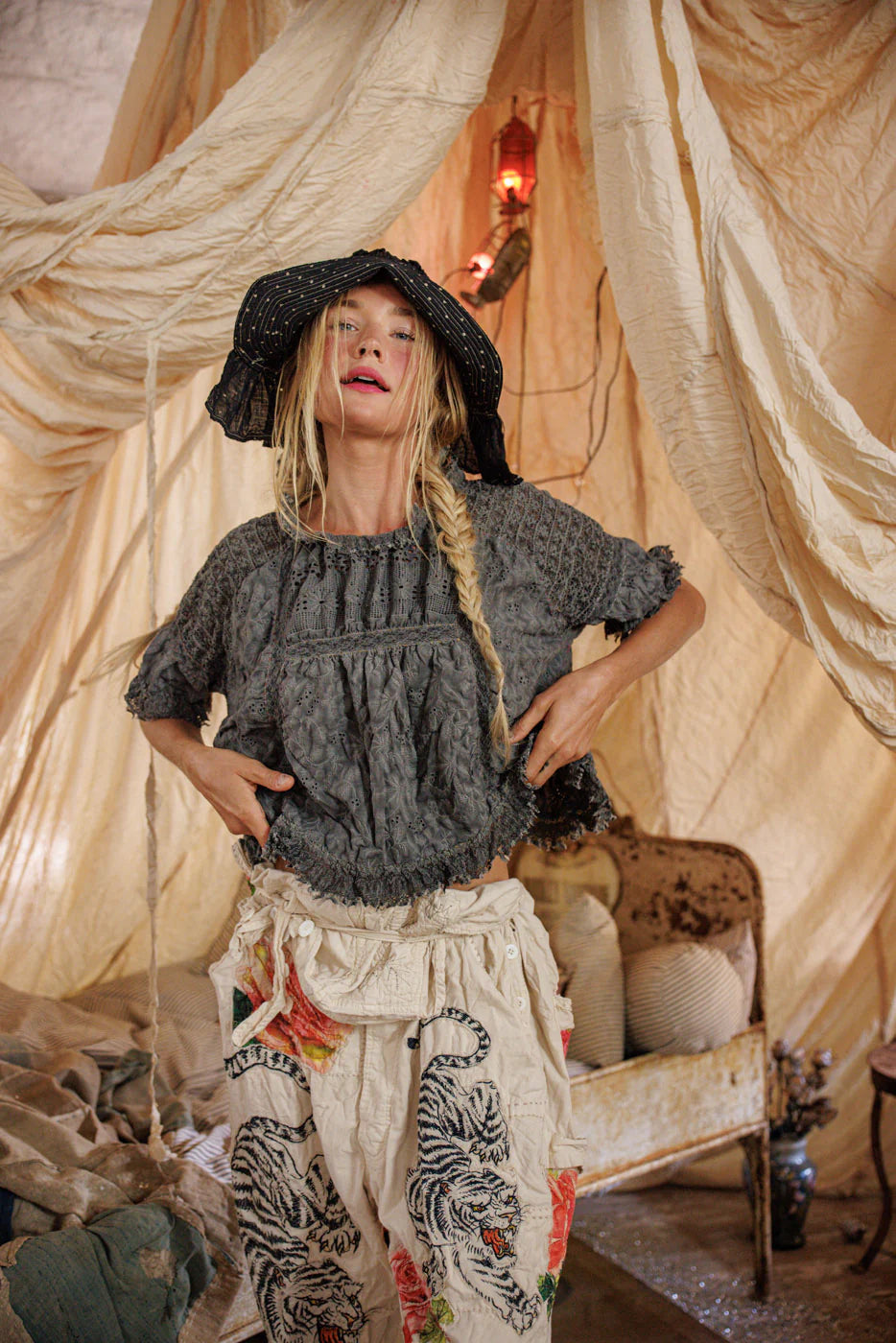 Magnolia Pearl Lace Work Gabriella Blouse