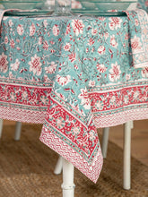 Load image into Gallery viewer, April Cornell Breeze Block Print Tablecloth
