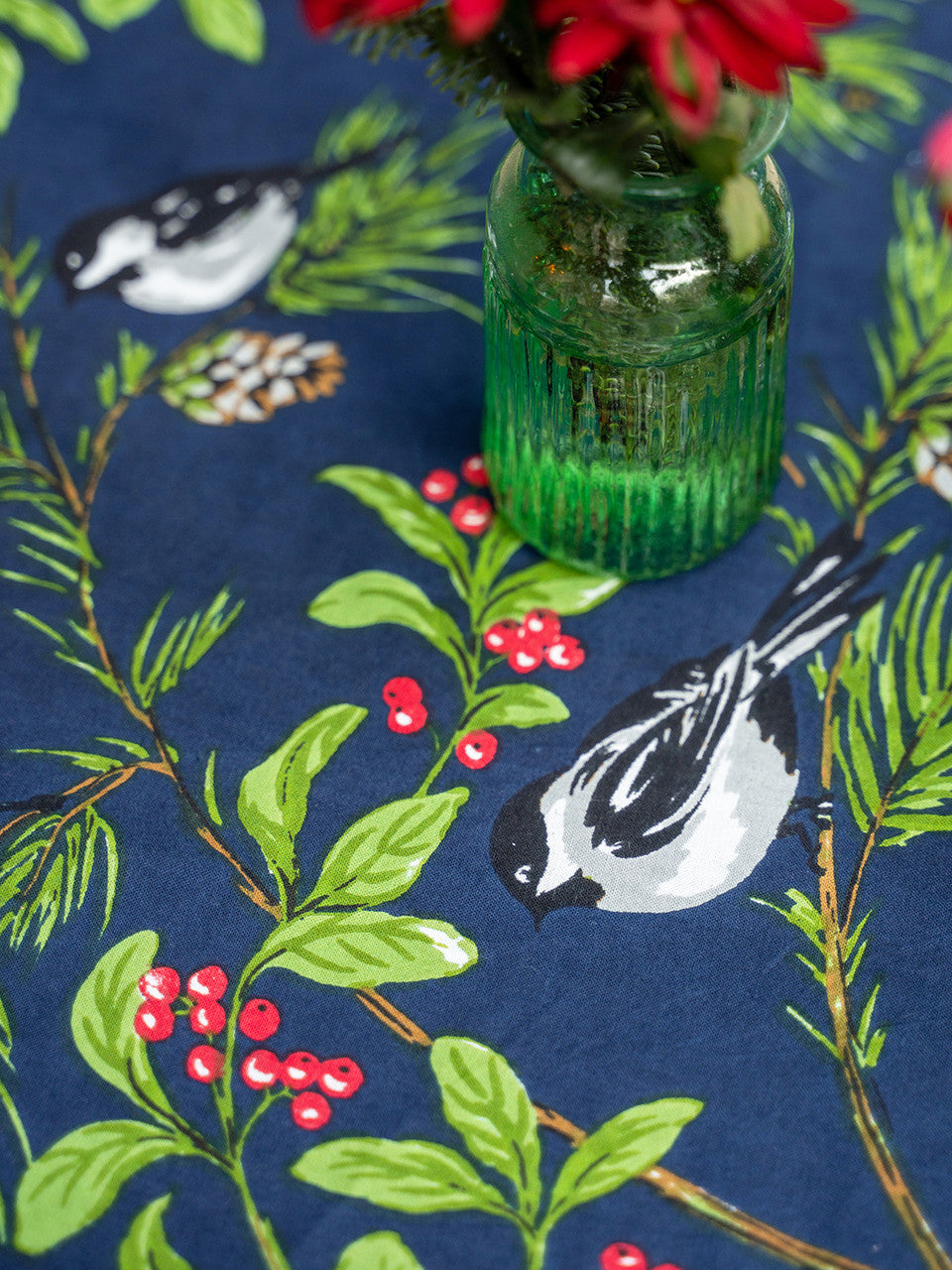April Cornall Chickadee Tablecloth