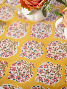 April Cornell Hazel Block Print Tablecloth