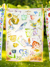 Load image into Gallery viewer, April Cornell Coffee Time Tea Towel
