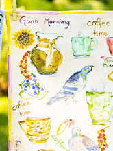 Load image into Gallery viewer, April Cornell Coffee Time Tea Towel
