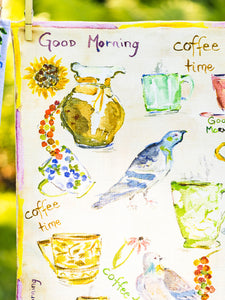 April Cornell Coffee Time Tea Towel