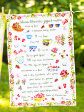 Load image into Gallery viewer, April Cornell Strawberry Muffin Tea Towel
