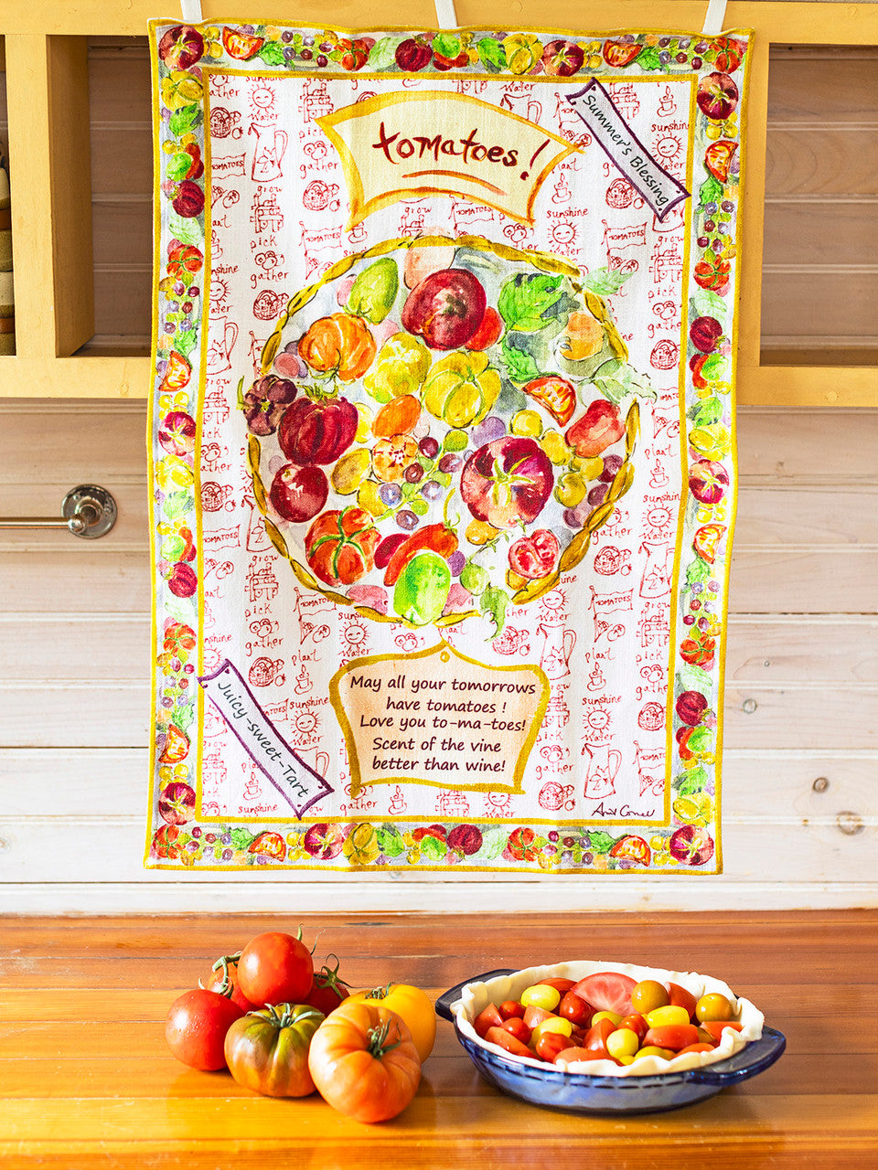 April Cornell Tomato Tea Towel