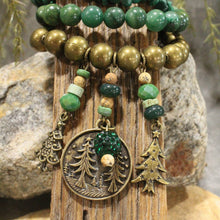 Load image into Gallery viewer, The Primitive Peddler Pine Patches Bracelet Set
