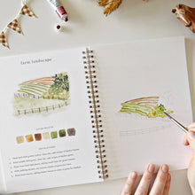 Load image into Gallery viewer, Emily Lex Studio Farm watercolor workbook
