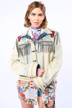 Load image into Gallery viewer, Aratta Country Queen Embellished Denim Jacket
