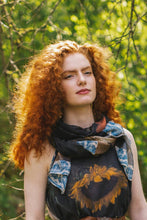 Load image into Gallery viewer, Market of Stars Wild Beauty Bohemian Scarf with Peacock Print
