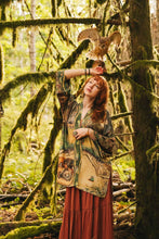 Load image into Gallery viewer, Market of Stars Woodland Wisdom Matinée Duster w/ Florals, Fox &amp; Owl
