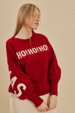 Load image into Gallery viewer, Mello OVERSIZE Christmas Sweater with Lettering
