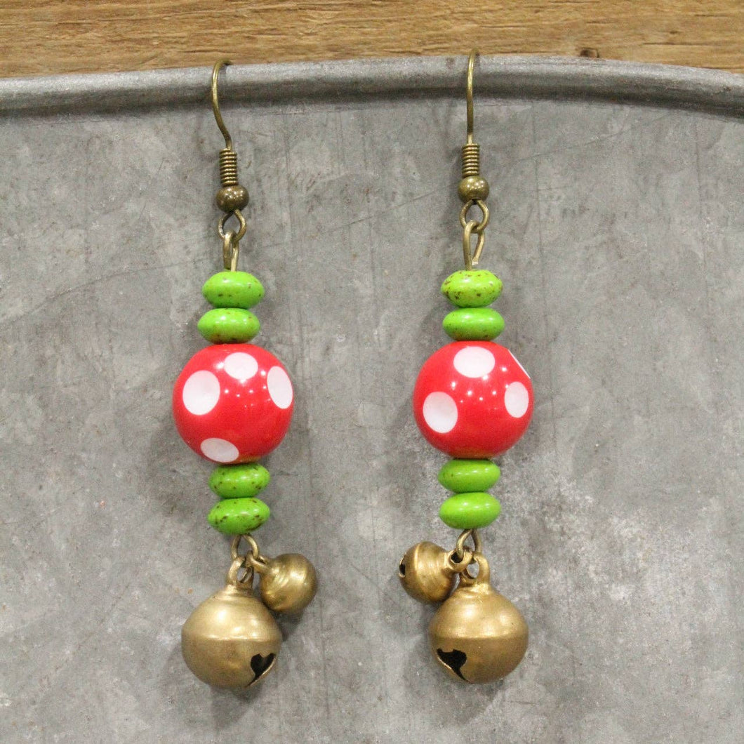 The Primitive Peddler No Scrooge Allowed Dangle Earrings