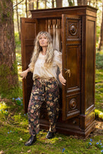 Load image into Gallery viewer, Market of Stars Lionheart Linen Crop Artist Pant w/ florals &amp; Narnia print
