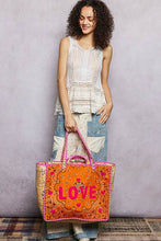 Load image into Gallery viewer, Pol Clothing LOVE Bandana Quilted Tote Bag
