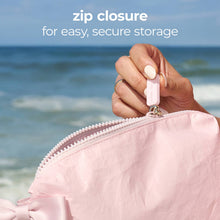 Load image into Gallery viewer, Case-Mate Ballet Pink Bow Crinkle Makeup Bag
