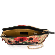 Load image into Gallery viewer, Mary Frances Icon Frida Kahlo with Flower Headpiece Crossbody Handbag
