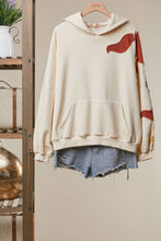 Load image into Gallery viewer, Mello Abstract Patch Hoodie with Kangaroo Pocket

