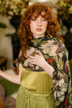 Load image into Gallery viewer, Market of Stars Fleur De Lune Scarf with Floral Print &amp; Bees
