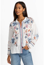 Load image into Gallery viewer, Johnny Was Slim Audrey Embroidered Shirt
