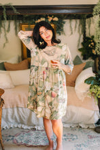 Load image into Gallery viewer, Market of Stars Fleur De Soleil Artist Dress Tunic w/ Pockets &amp; Florals
