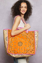 Load image into Gallery viewer, Pol Clothing LOVE Bandana Quilted Tote Bag
