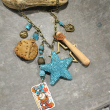 Load image into Gallery viewer, The Primitive Peddler Hey Batter Batter Charmed Necklace
