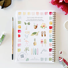 Load image into Gallery viewer, emily lex studio Tropical watercolor workbook
