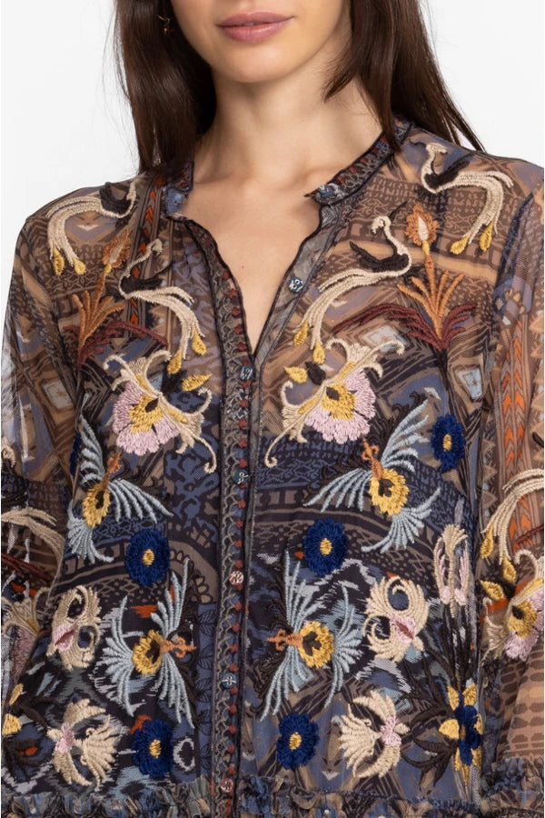 Johnny Was Loane Mesh Dress The Colony Shop Johnny Was Loane Mesh Dress The Colony Shop