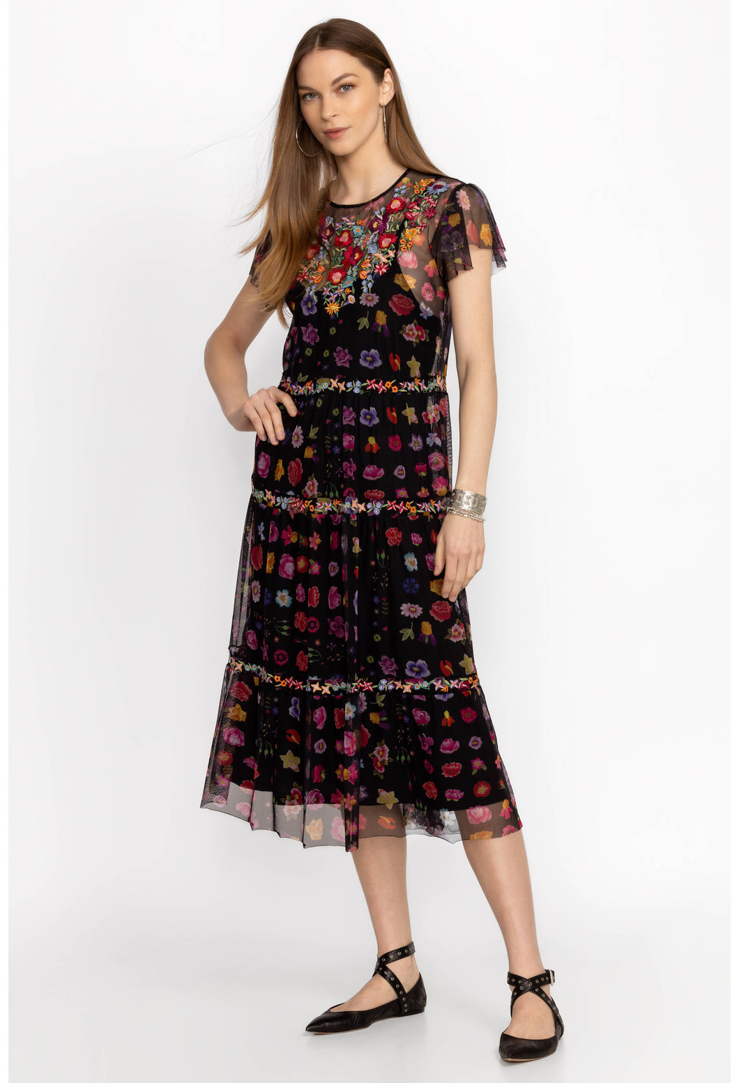 johnny was mesh tiered dress Buy MESH TIERED DRESS
