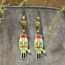 Load image into Gallery viewer, The Primitive Peddler Nutcracker Parade Dangle Earrings
