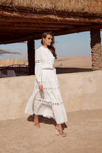 Load image into Gallery viewer, Choklate Paris Ellie Long Skirt in Openwork Cotton
