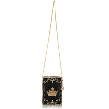 Load image into Gallery viewer, Mary Frances Royalty Gold Crown Mini Crossbody Handbag
