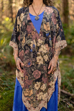 Load image into Gallery viewer, Market of Stars Lionheart Bohemian Goddess Starduster Kimono with botanicals
