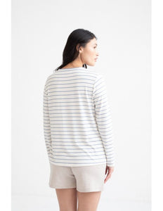 Mus & Bombon Basieco Stripes L T-Shirt