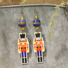 Load image into Gallery viewer, The Primitive Peddler Nutcracker Fun Dangle Earrings
