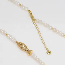 Load image into Gallery viewer, Aqua Geo Fish Necklace
