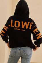 Load image into Gallery viewer, Mello Hooded Halloween Sweater with Jaco O Embroidery
