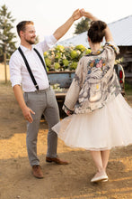 Load image into Gallery viewer, Market of Stars Take My Hand Pixie Duster Cropped Kimono w/ Hands
