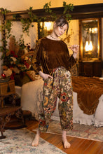 Load image into Gallery viewer, Market of Stars Golden Hour Linen Cropped Artist Pant w/ Floral Print

