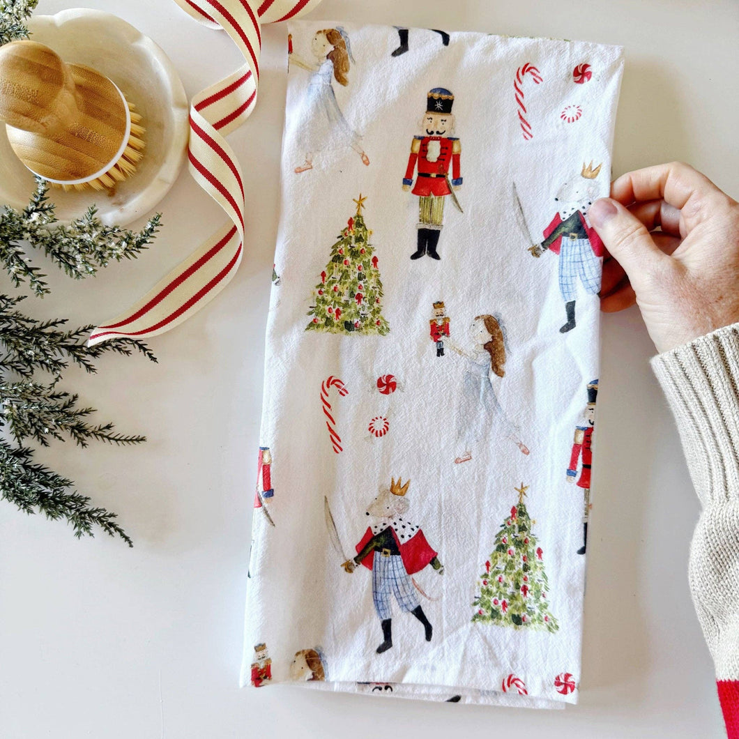 Emily Lex Studio Nutcracker tea towel