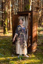 Load image into Gallery viewer, Market of Stars Lionheart Bohemian Goddess Starduster Kimono with botanicals
