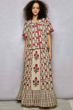 Load image into Gallery viewer, Pol Clothing Floral Pattern Printed Woven Maxi Skirt
