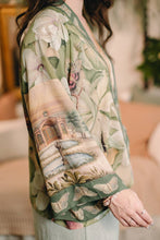 Load image into Gallery viewer, Market of Stars Fleur De Soleil Pixie Crop Kimono w/ Florals &amp; Butterfly

