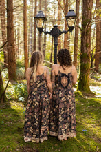 Load image into Gallery viewer, Market of Stars Lionheart Bohéme Slip Dress w/ botanicals &amp; Narnia print
