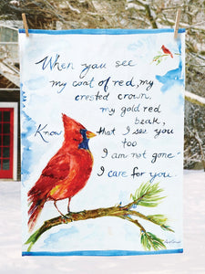 April Cornell Cardinal Tea Towel