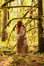 Load image into Gallery viewer, Market of Stars Woodland Wisdom Bohéme Maxi Slip Dress w/ Florals, Fox &amp; Owl
