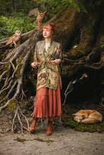 Load image into Gallery viewer, Market of Stars Woodland Wisdom Matinée Duster w/ Florals, Fox &amp; Owl
